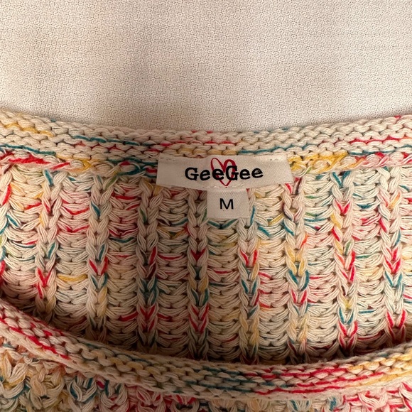 GeeGee. Multicolored boutique knitted sweater. - Picture 2 of 4